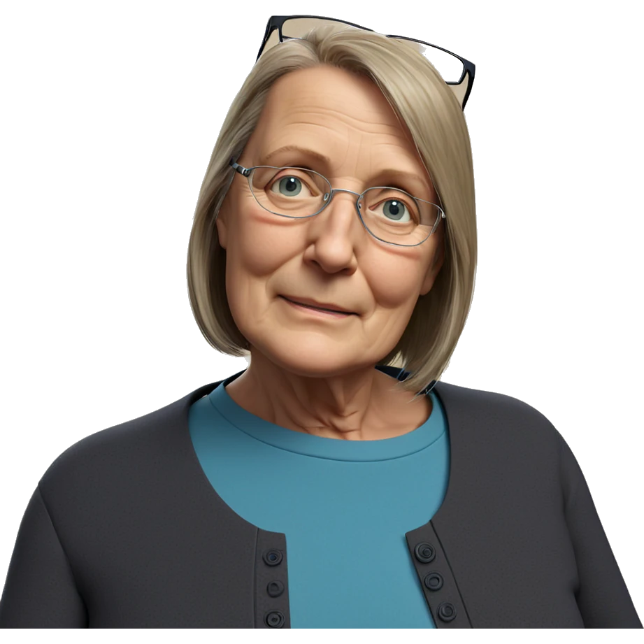 thoughtful elder with glasses emoji