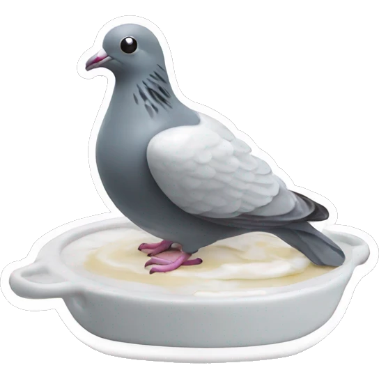 pigeon in marble syrup emoji
