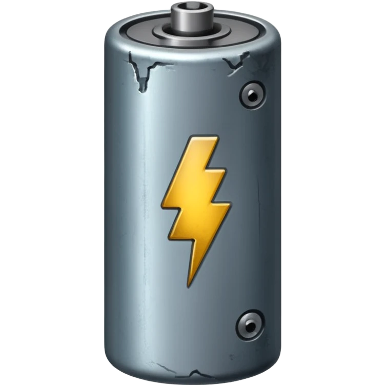 realistic big battery emoji