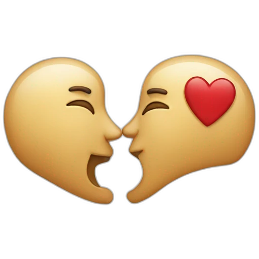 2 kissing emojis emoji