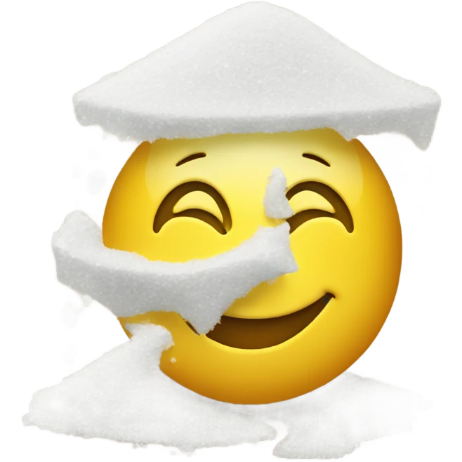 smiley face with salt emoji