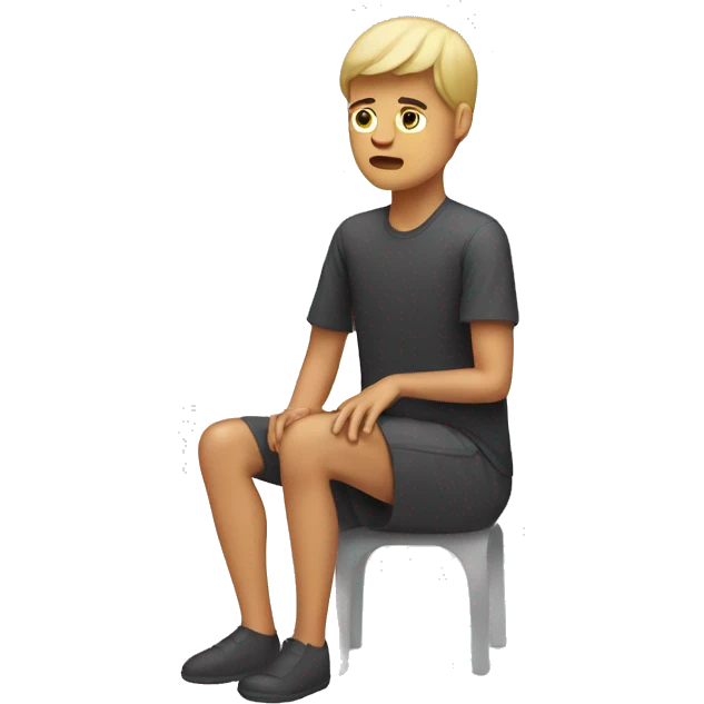 Person with hurt knee emoji