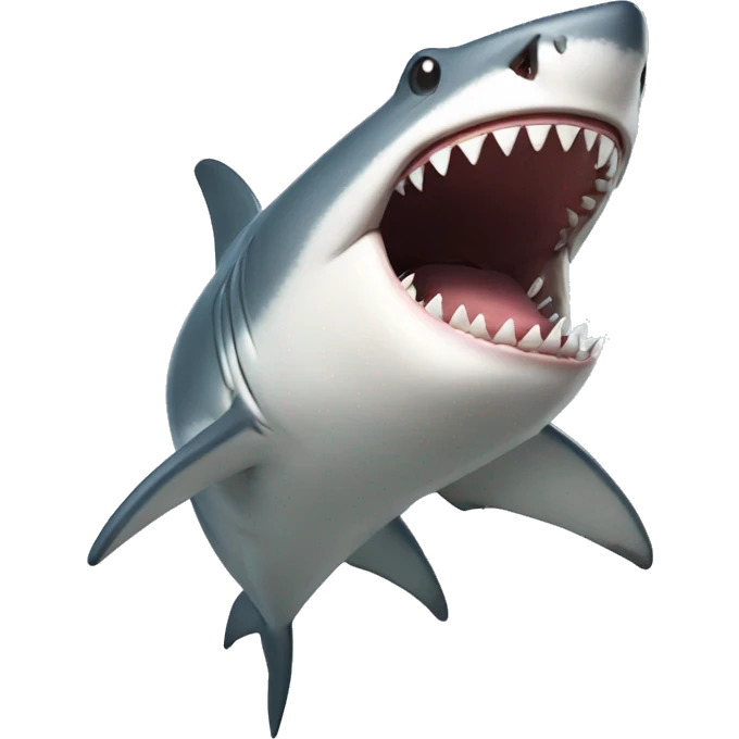 Laughing shark emoji