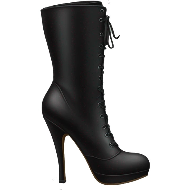 High heeled Black boots  emoji