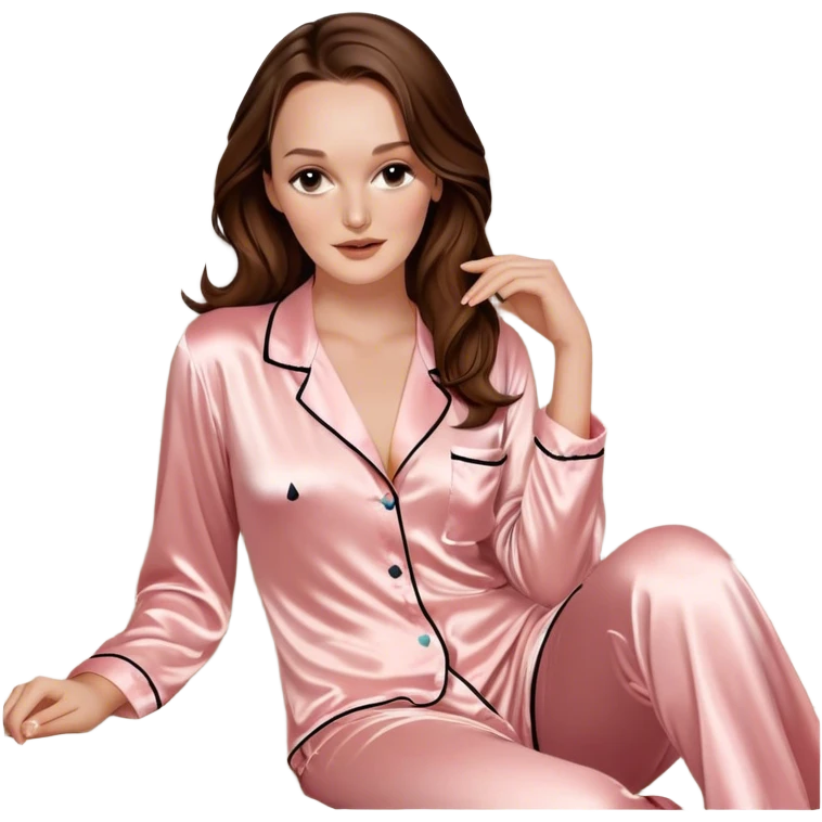 best quality leighton meester in bed with la perla silk pyjamas  emoji