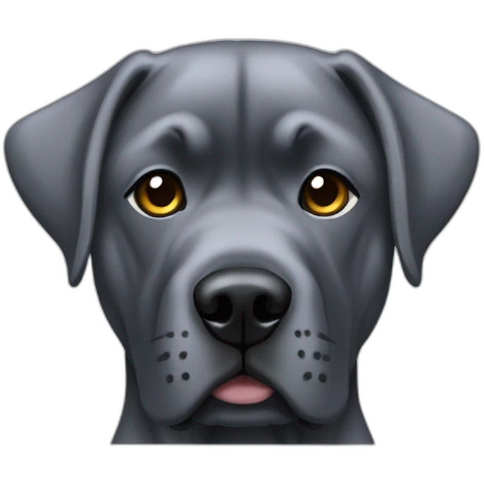 Chien gris canecorso emoji