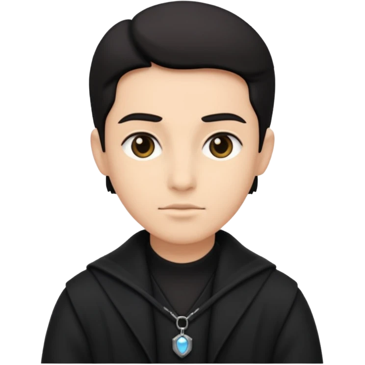 time traveler in black clothes emoji