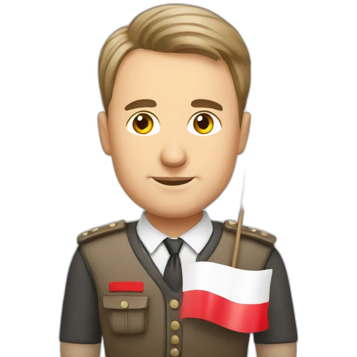 polish man with polish falg emoji