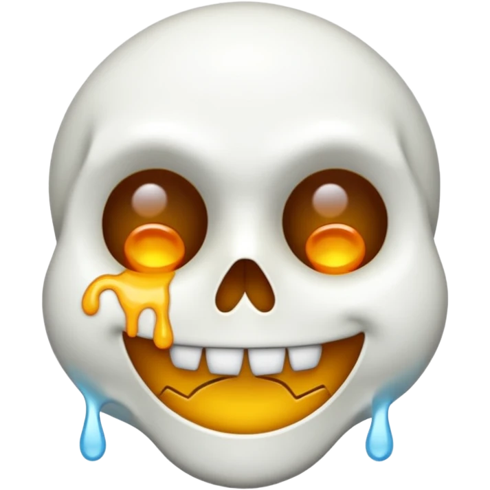 Cette emoji 💀fusionne avec celui la 🤯 emoji