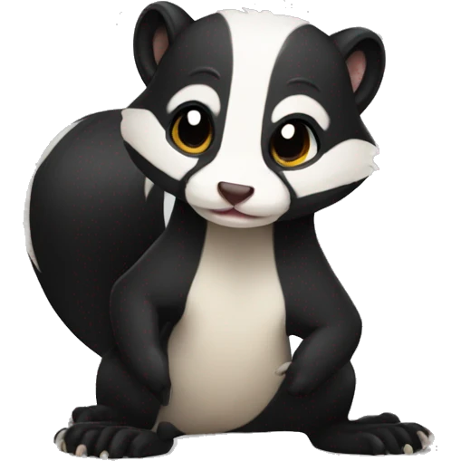 skunk-ferret full-body emoji