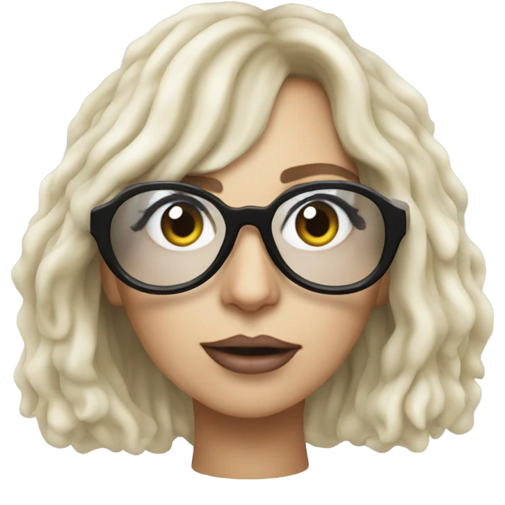 lady gaga rain on me black glasses  emoji