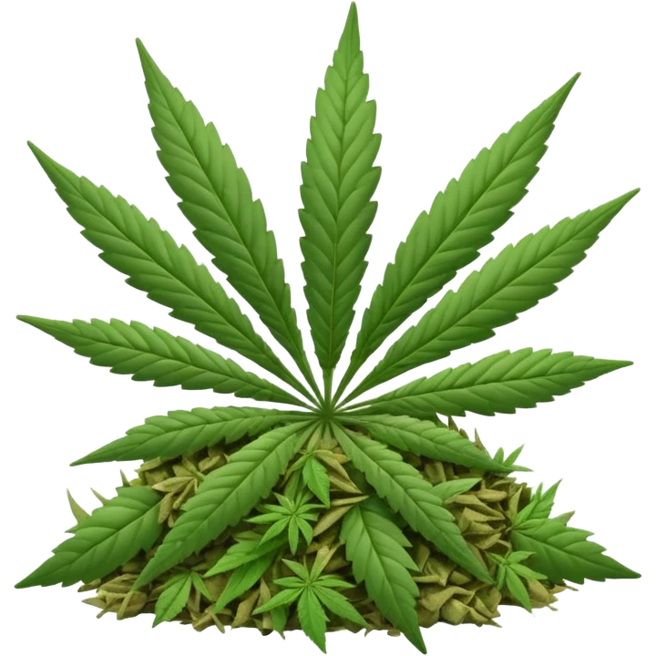 white color marijuana emoji