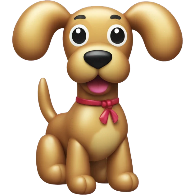 classic balloon dog made from a balloon emoji