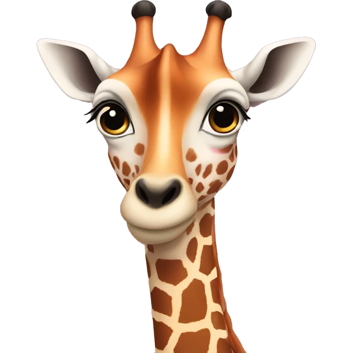 Jirafa rosa emoji