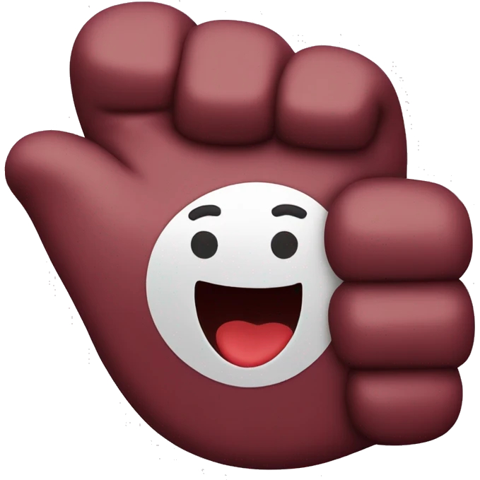 Thumbs up maroon emoji
