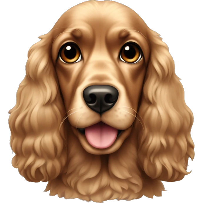 Black and tan cocker spaniel  emoji