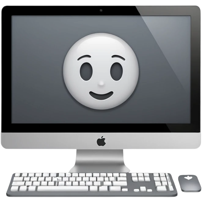 desktop computer showing programming code, simple, clear, no text emoji