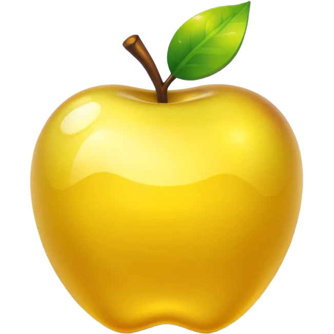 Enchanted golden apple in minecraft style  emoji