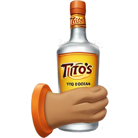 handle of tito's vodka emoji