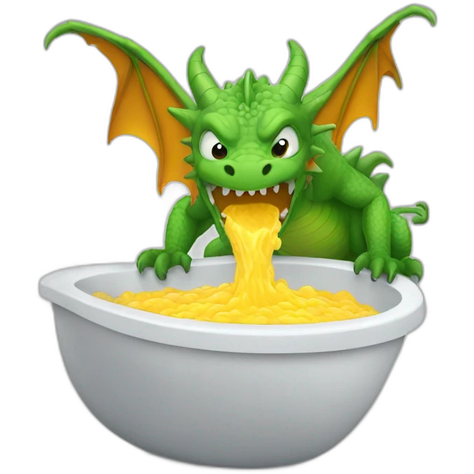 dragon vomiting emoji