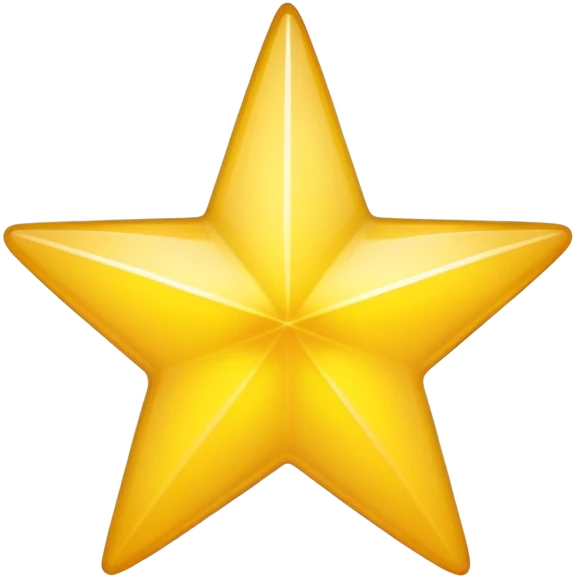 half yellow star symbol emoji