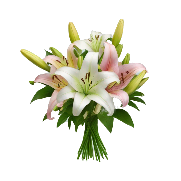 lilies bouquet emoji