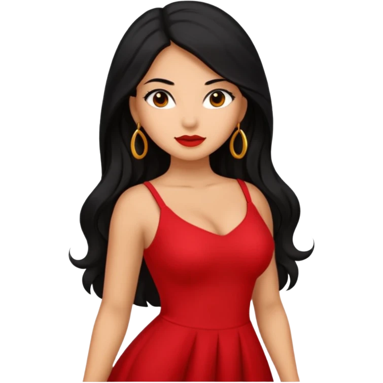 latina baddie, latina woman with great thick body, pretty emoji