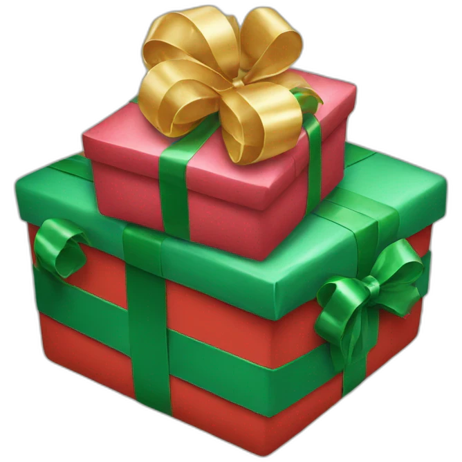 three christmas presents emoji