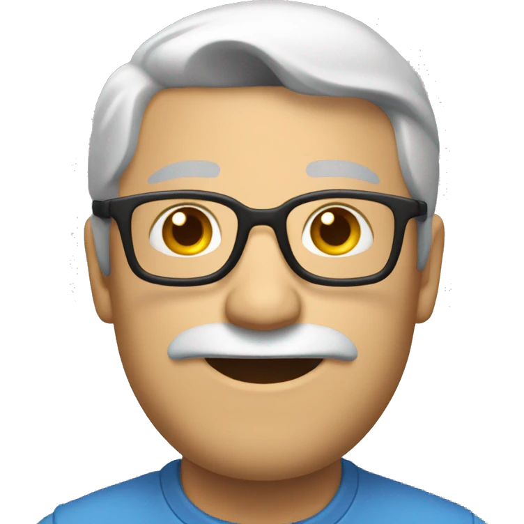 Un rayo  sobre un personaje  emoji