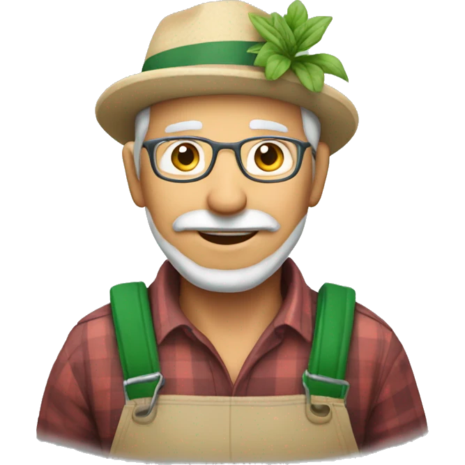 grandfather gardener emoji