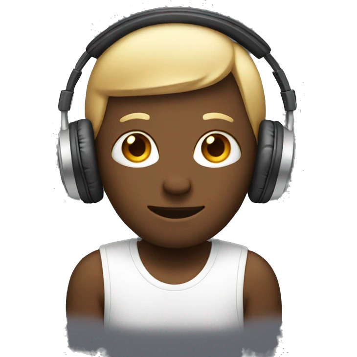 emoji with headphones emoji
