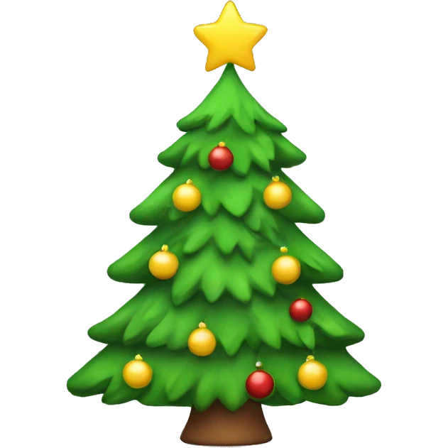 cute christmas tree emoji