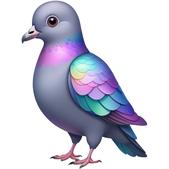 an impossible pigeon emoji