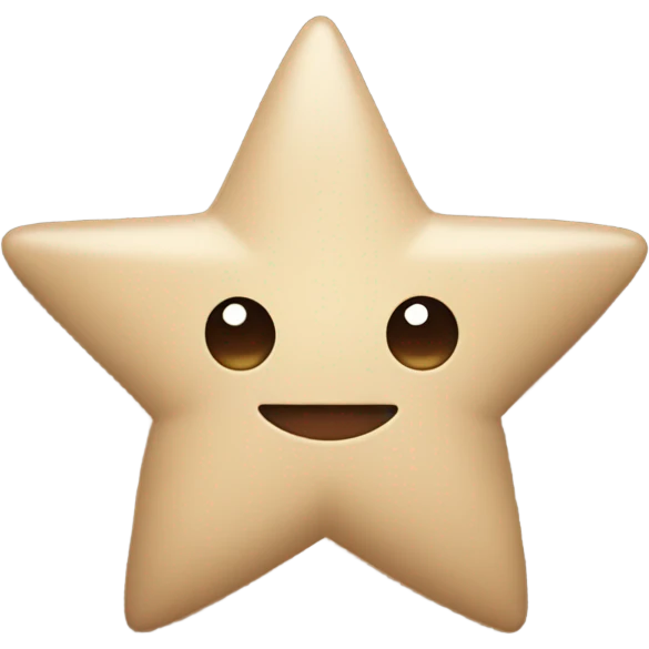 beige star with brown bow emoji