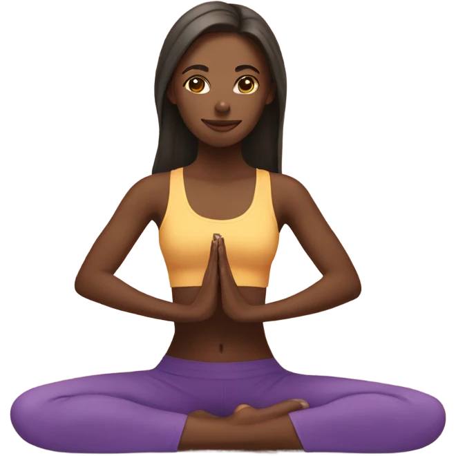 girl yoga  emoji
