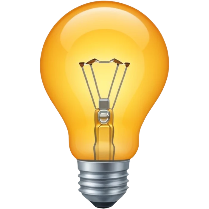 a lightbulb so bright you can't see the inside of it emoji