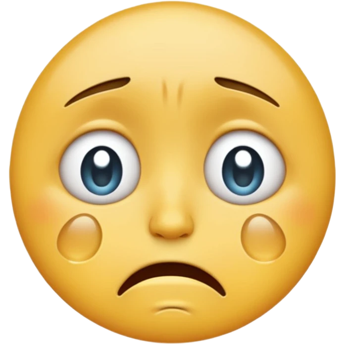 crying face emoji, expressive and clear emoji