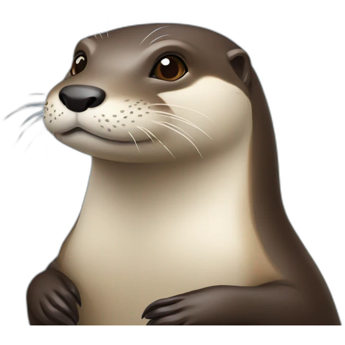 Loutre sur tortu emoji