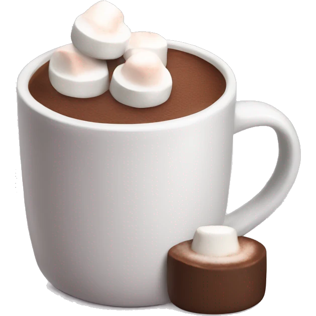 Hot chocolate with marshmallows  emoji