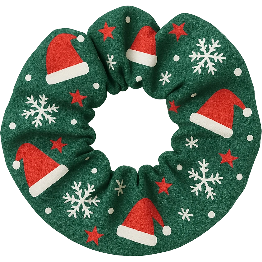 Christmas scrunchie remove background emoji