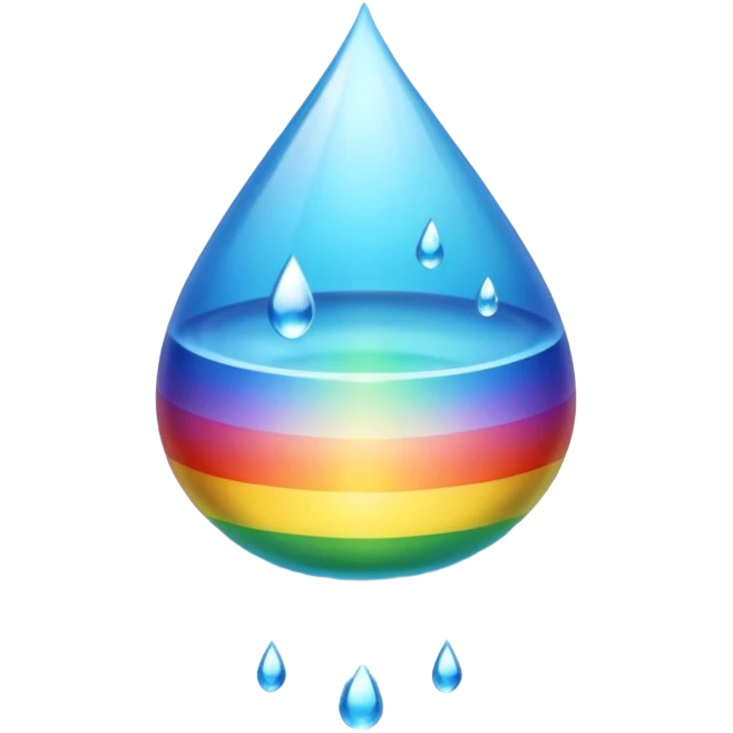rainbow water emoji