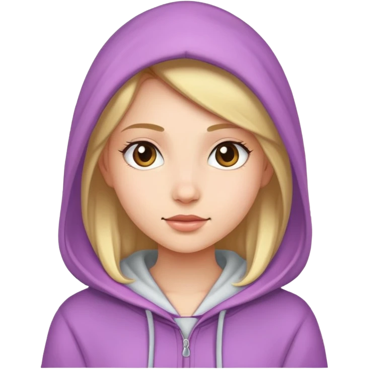 Princess wearing hoodie emoji