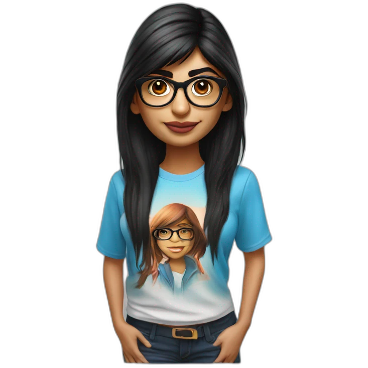 hyper realistic mia khalifa emoji