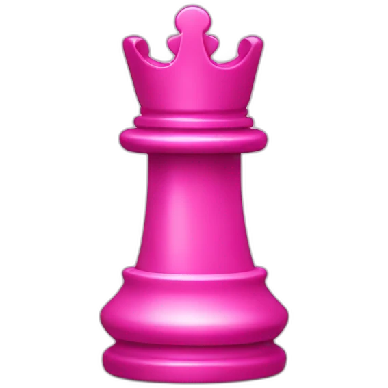 Pink chess piece emoji
