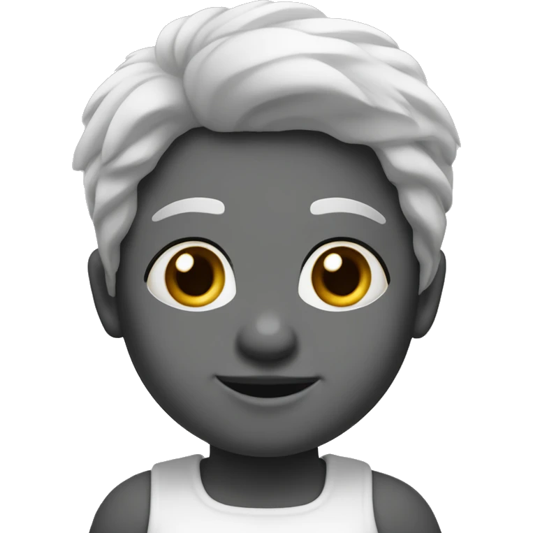 uma lontrinha fofa com um coelhinho branco emoji
