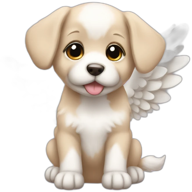 Angel puppy emoji