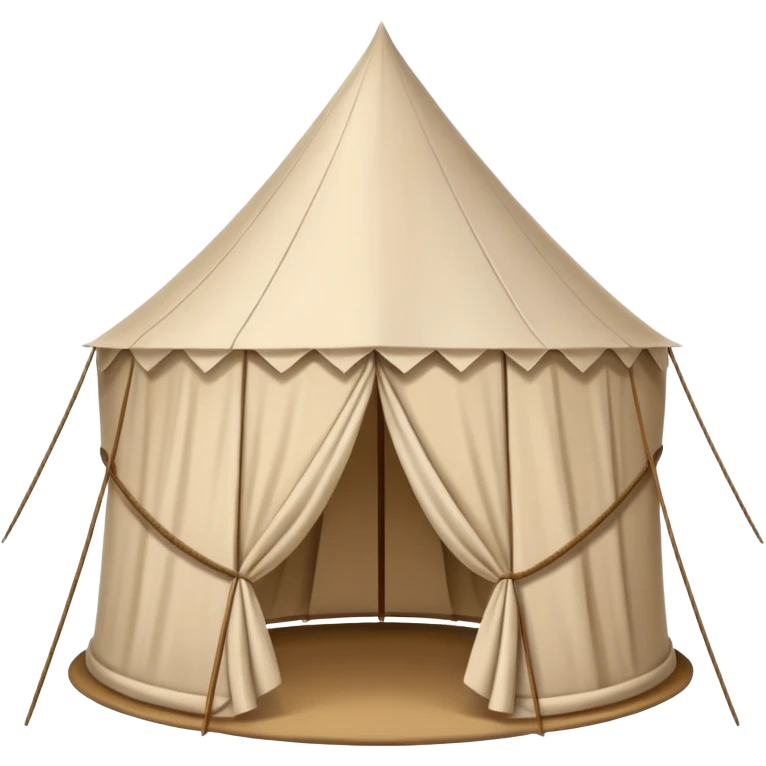 simple round tent, woven fabric, Middle Eastern ancient style emoji