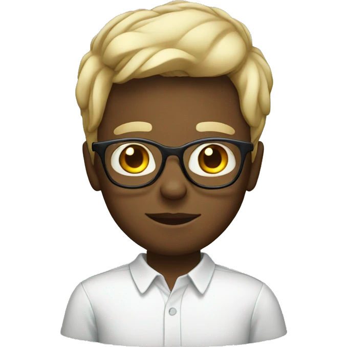 white kid with glasses emoji