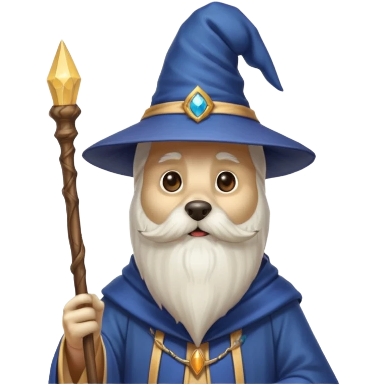 Dog wizard emoji