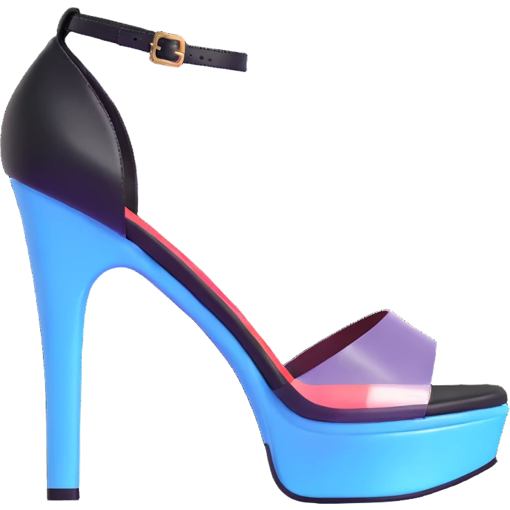 transparent platform heel emoji